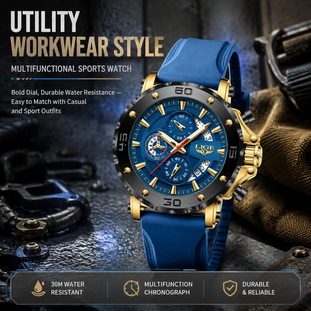 Men'S Fashion Zone - LIGE Military Watches For Man Dual
