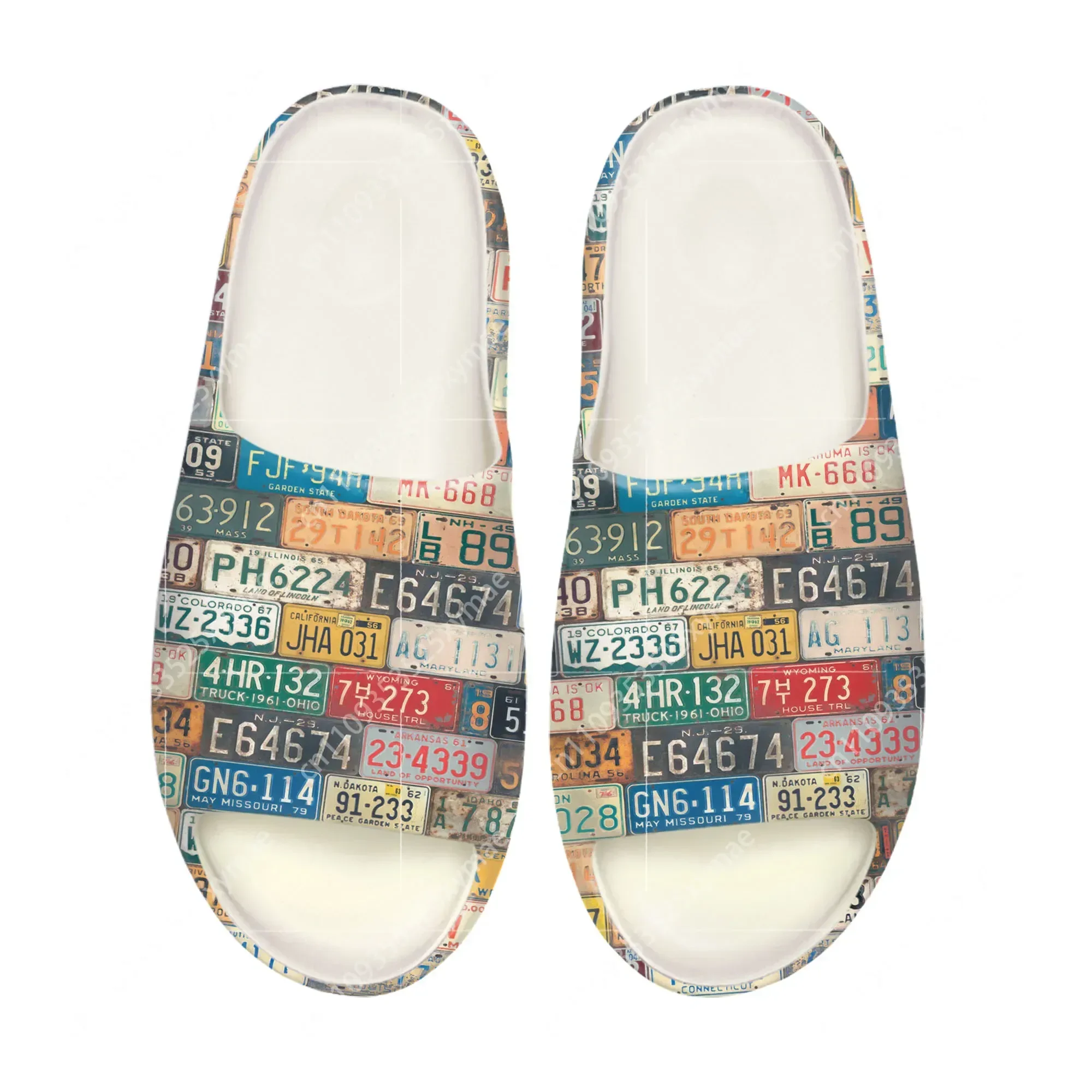 License Car Plate Number Soft  - Mens Fashion Sandals ulasan dan harga