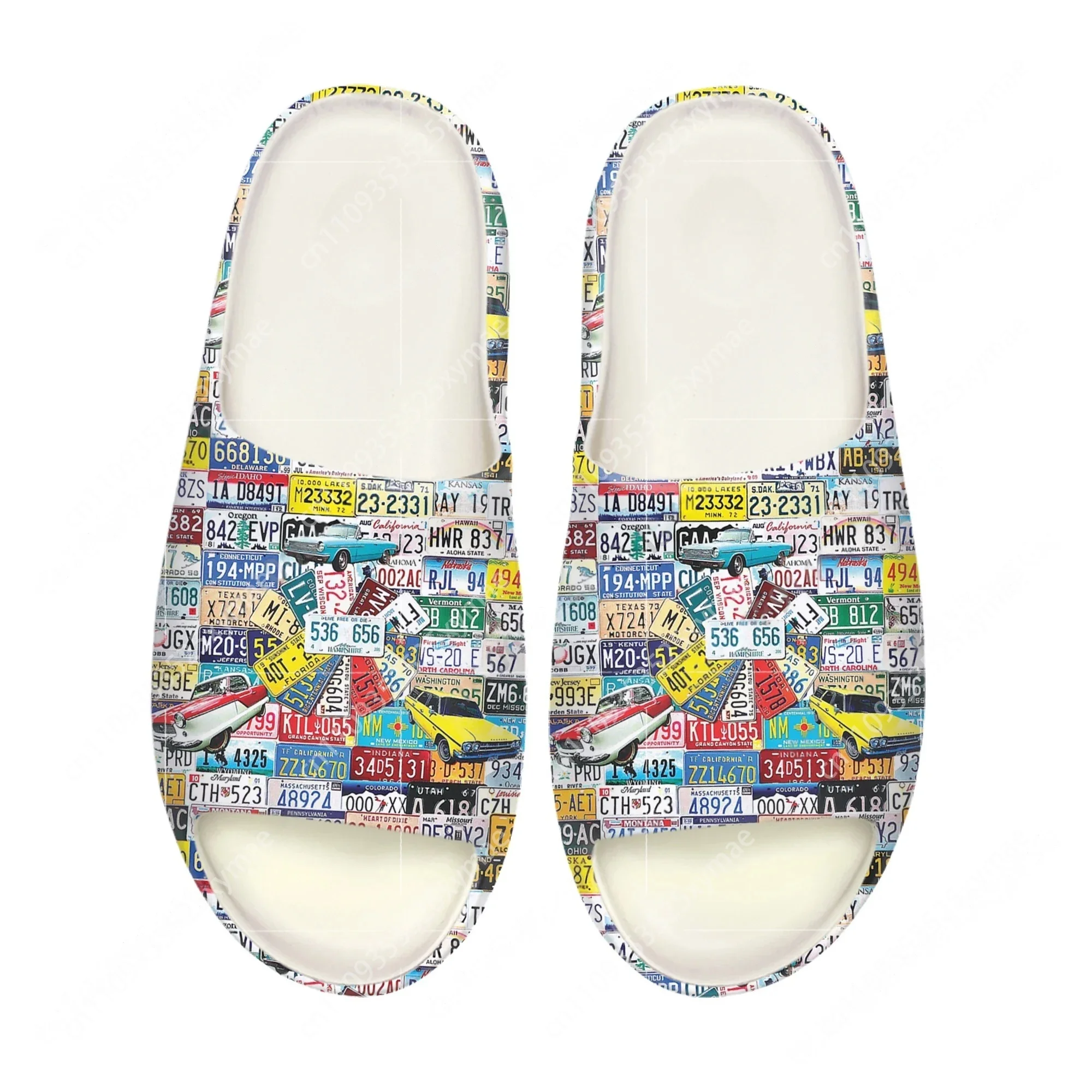 License Car Plate Number Soft  - Mens Fashion Sandals ulasan dan harga
