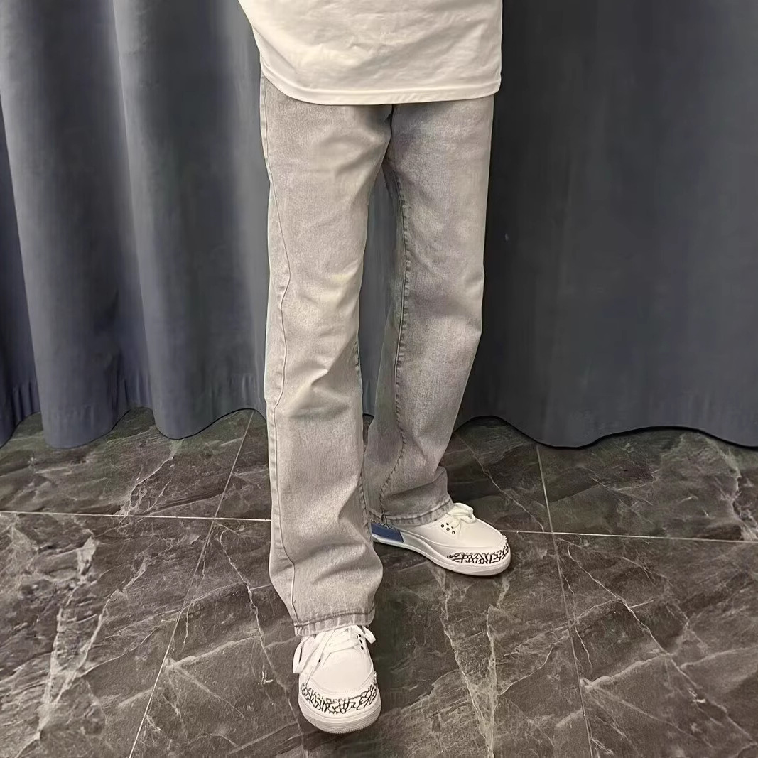 American Vintage New Fashion M - Men'S Fashion Grey Jeans ulasan dan harga