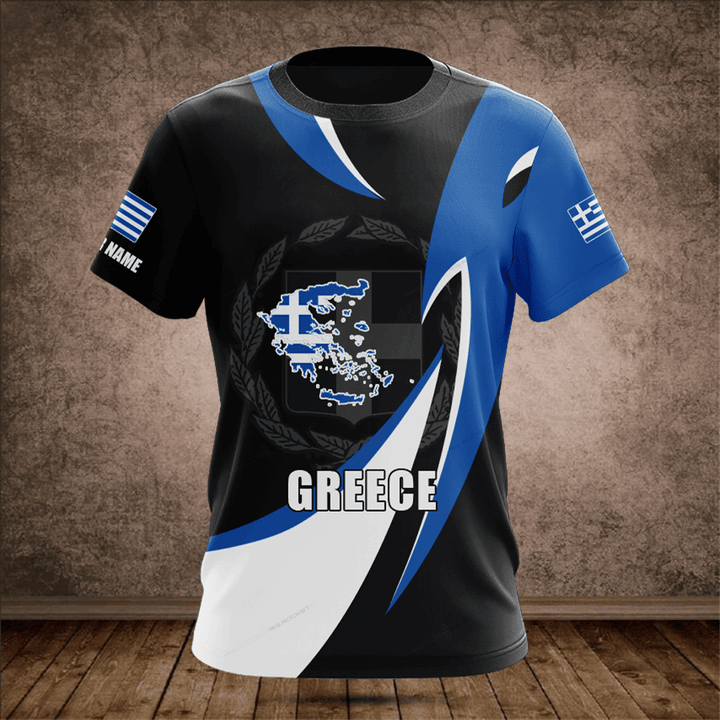 Custom Summer Casual Greece Fl - Men'S Fashion Greece ulasan dan harga