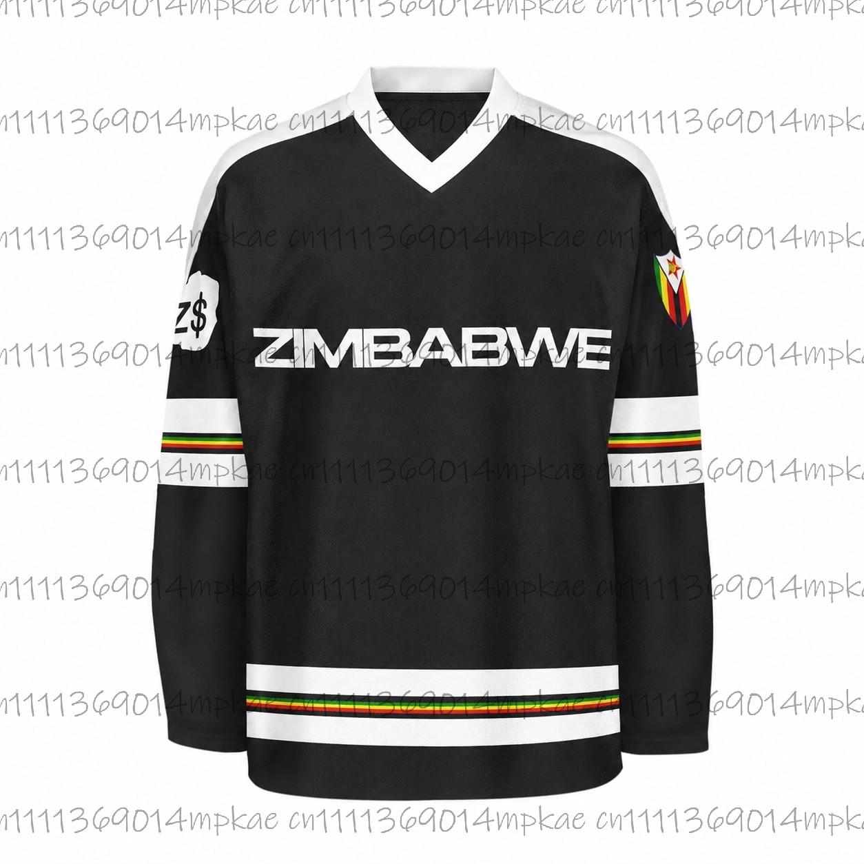 Men's Zimbabwe Printed V-Neck  - Mens Fashion Top ulasan dan harga