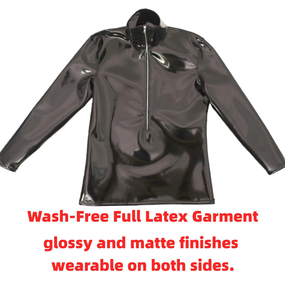 Sexy Men PVC Glossy Shiny Long - Mens Fashion Casual ulasan dan harga