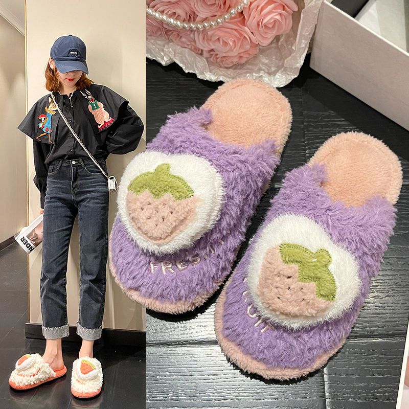 Women fluffy Cotton Slippers W - Men'S Fashion Houses ulasan dan harga