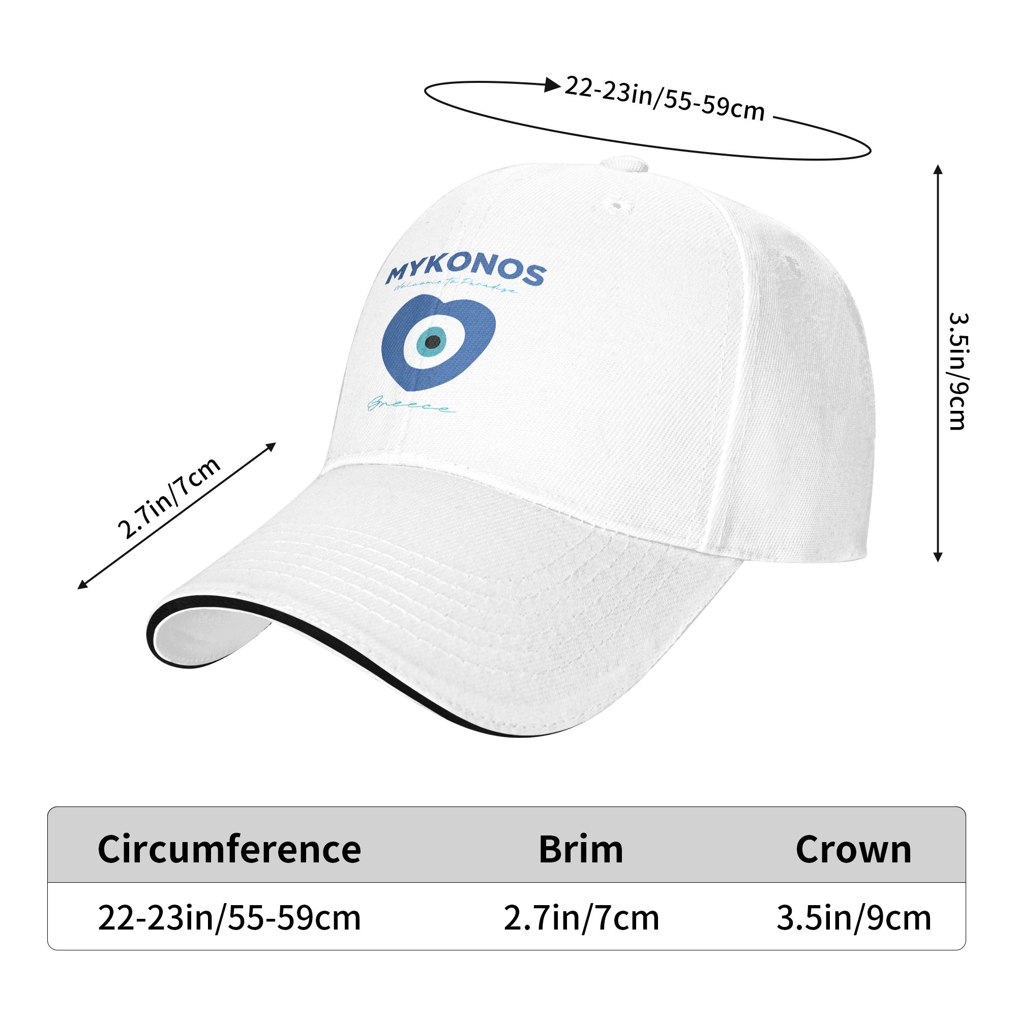 MYKONOS-GREECE Sun Baseball Ca - Men'S Fashion Greece ulasan dan harga