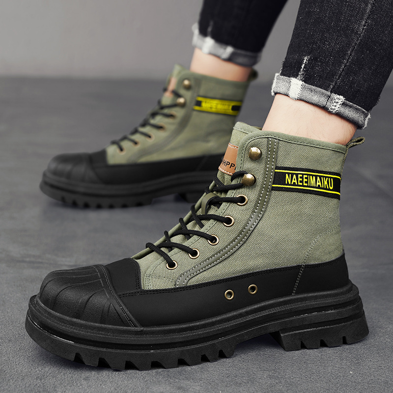 Mens Canvas Boots Fashion High - Men'S Fashion For 45 Years Old ulasan dan harga