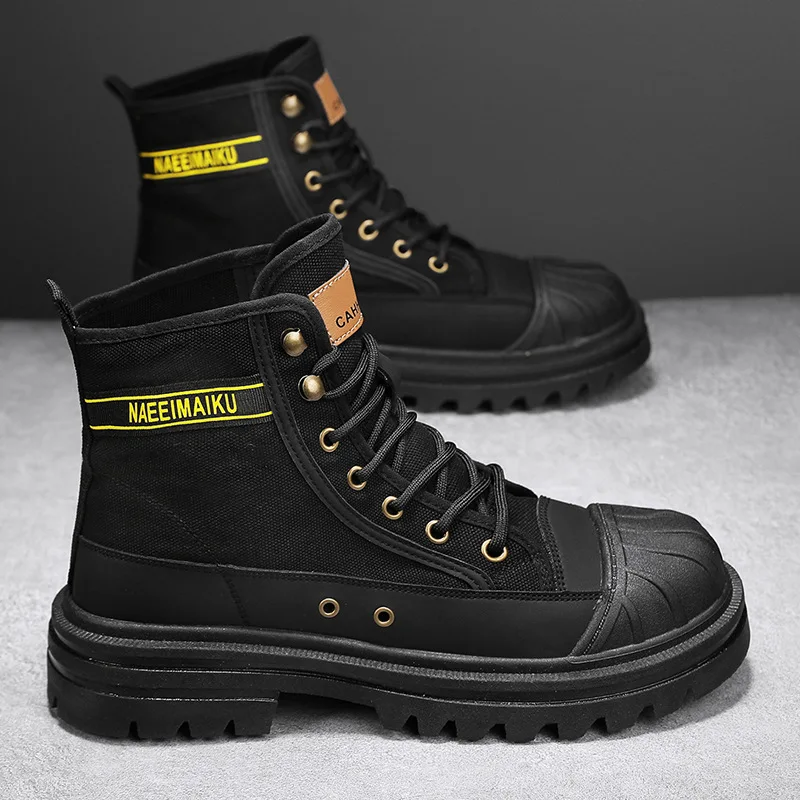 Mens Canvas Boots Fashion High - Men'S Fashion For 45 Years Old ulasan dan harga