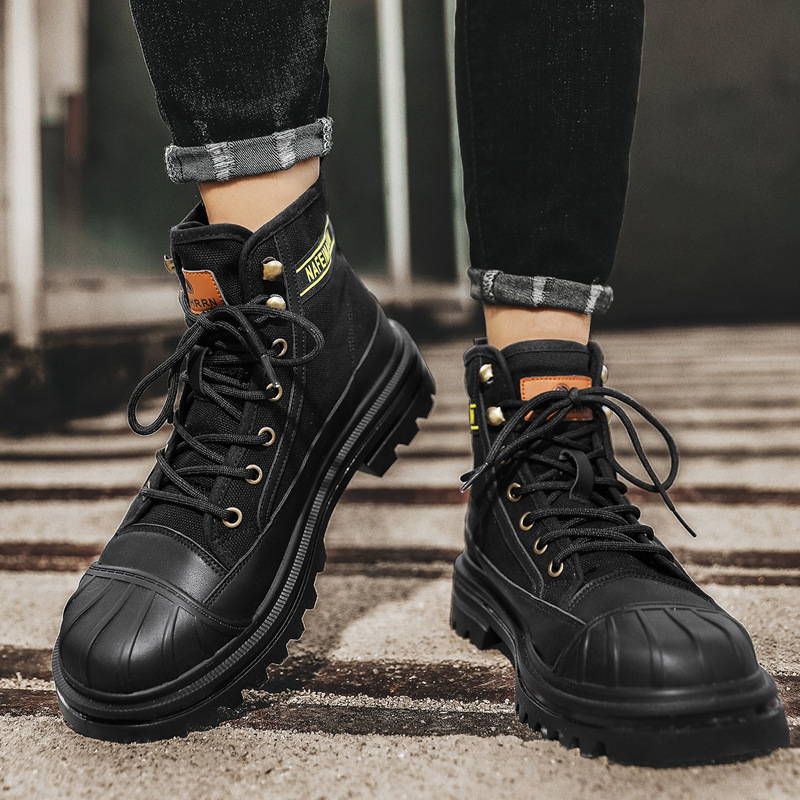 Mens Canvas Boots Fashion High - Men'S Fashion For 45 Years Old ulasan dan harga