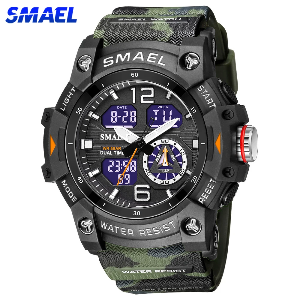 SMAEL Sports Watches Men Camo  - Men'S Fashion Zone ulasan dan harga