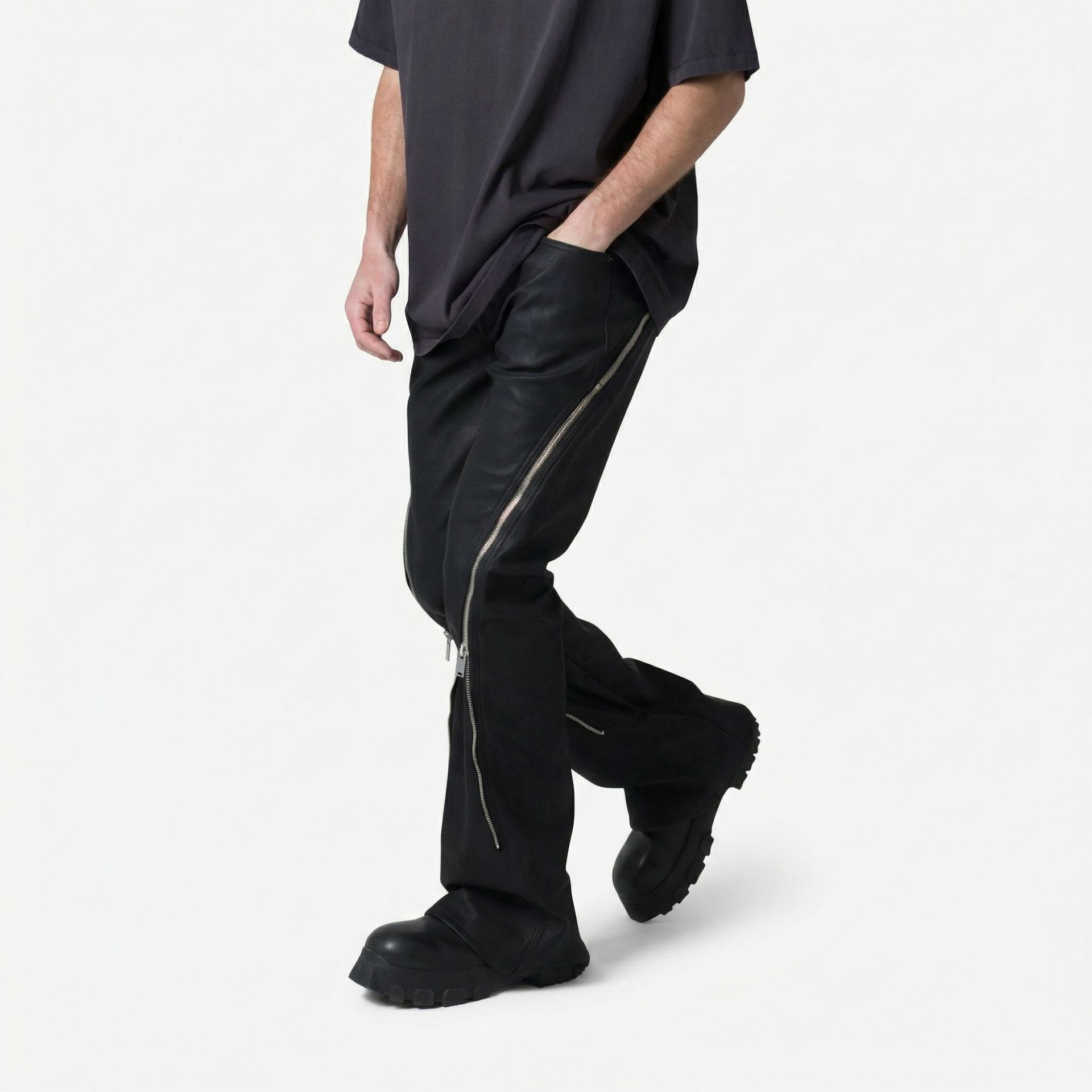 European American Four Seasons - Men'S Fashion Grey Jeans ulasan dan harga