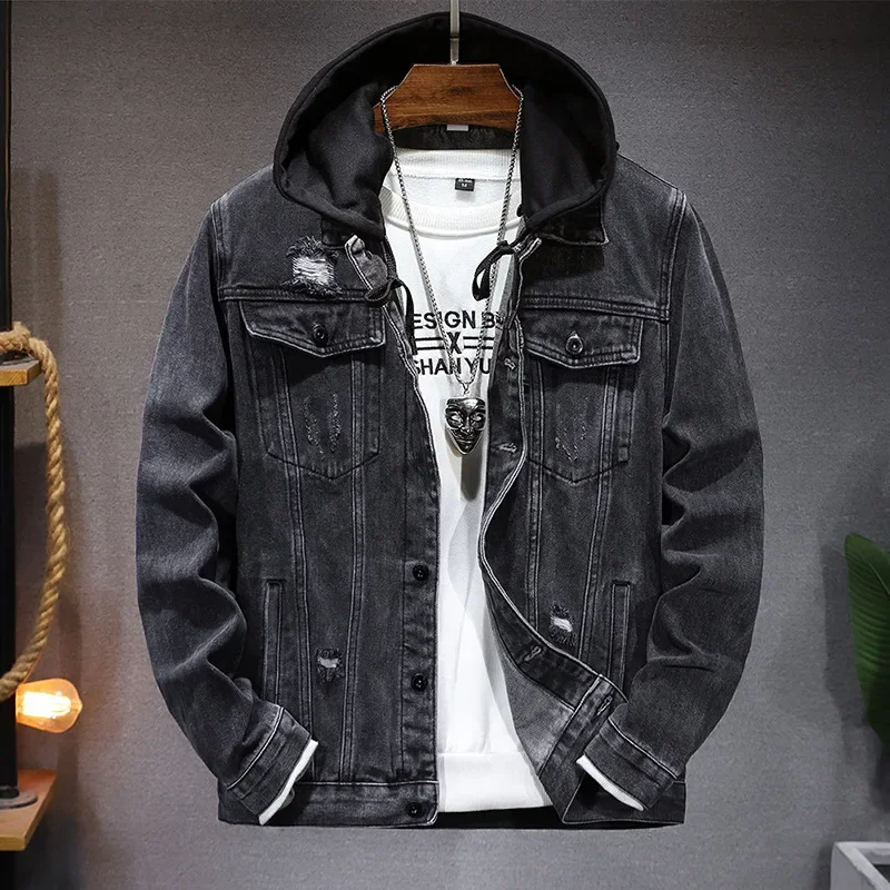 Pop Spring Autumn New Fashion  - Men'S Fashion Grey Jeans ulasan dan harga