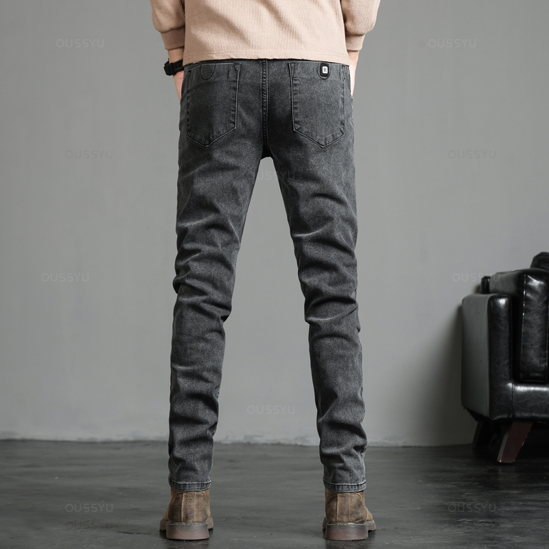 Spring Autumn Men's Classic Fa - Men'S Fashion Grey Jeans ulasan dan harga