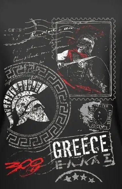 Greece Sparta 300 Warrior T-Sh - Men'S Fashion Greece ulasan dan harga