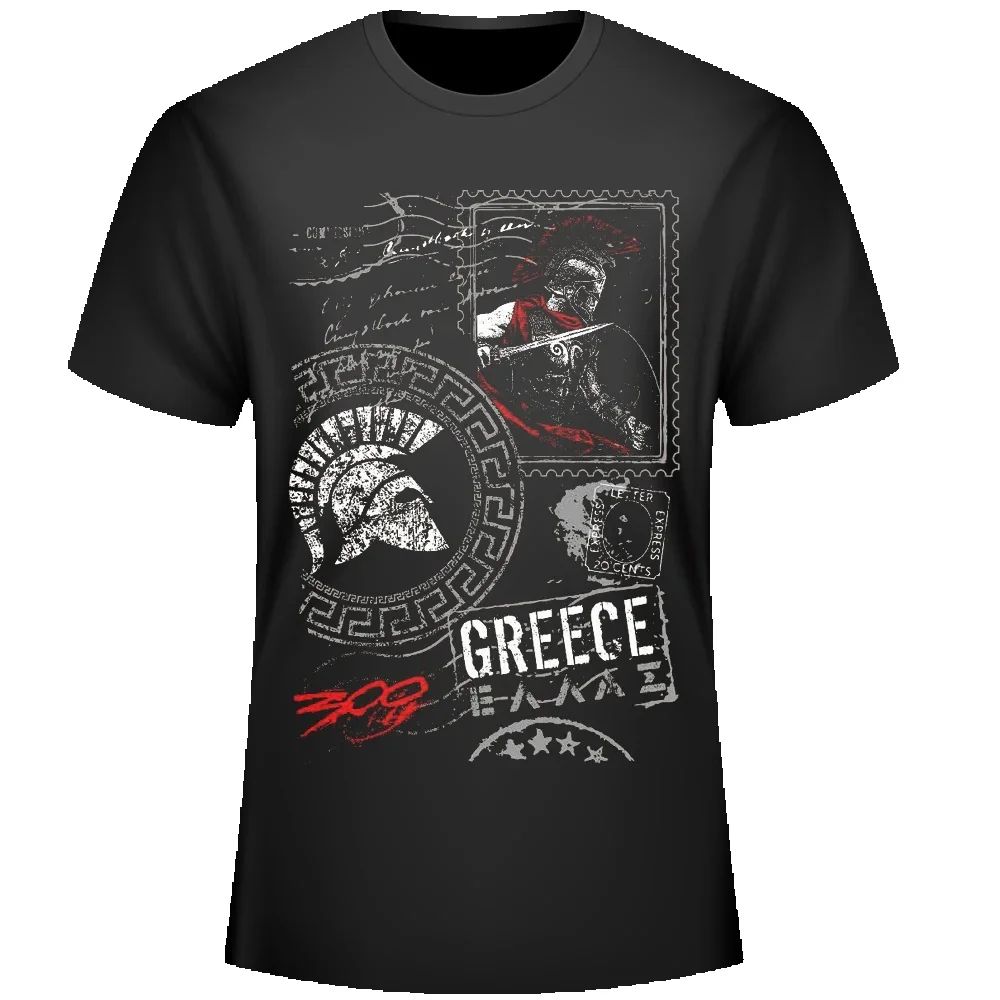 Greece Sparta 300 Warrior T-Sh - Men'S Fashion Greece ulasan dan harga