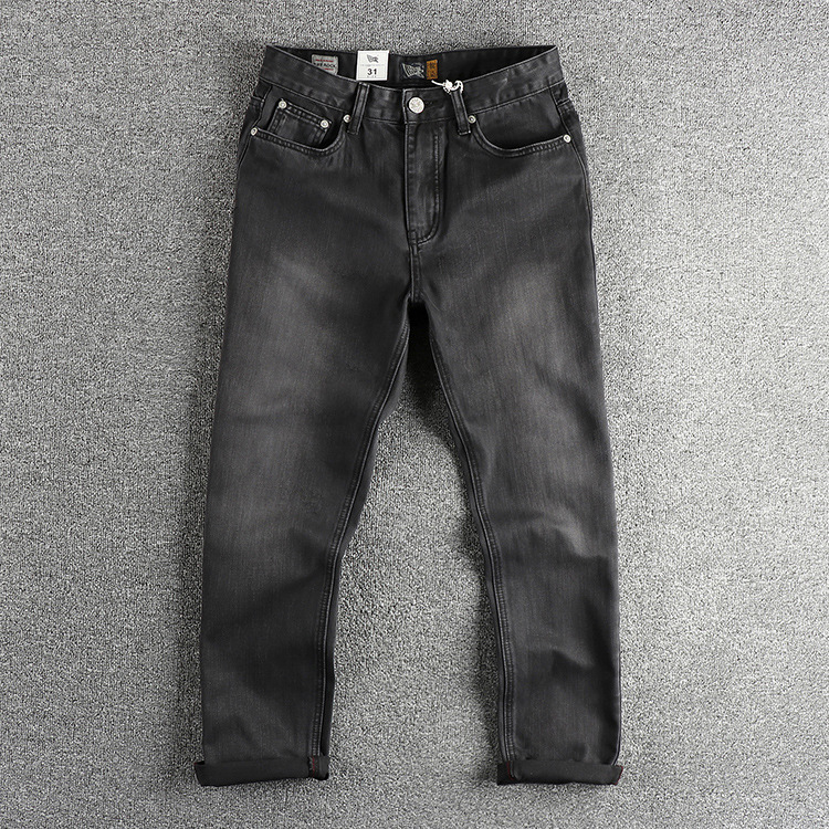 European American New Fashion  - Men'S Fashion Grey Jeans ulasan dan harga