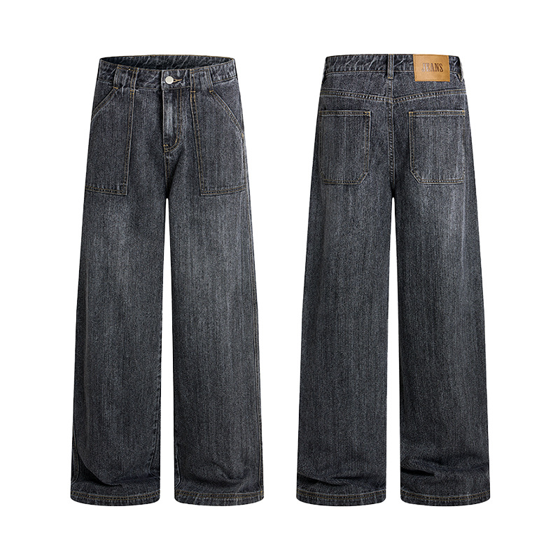 Vintage New Fashion Men's Loos - Men'S Fashion Grey Jeans ulasan dan harga