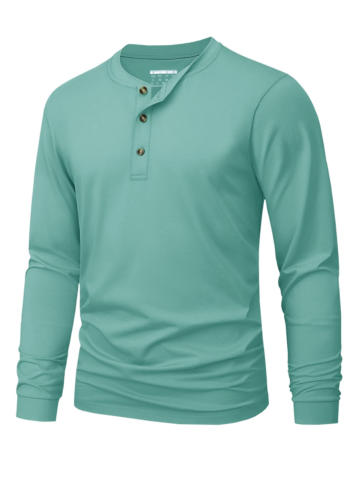 Men's Henley T-Shirt Simple So - Mens Fashion Top ulasan dan harga