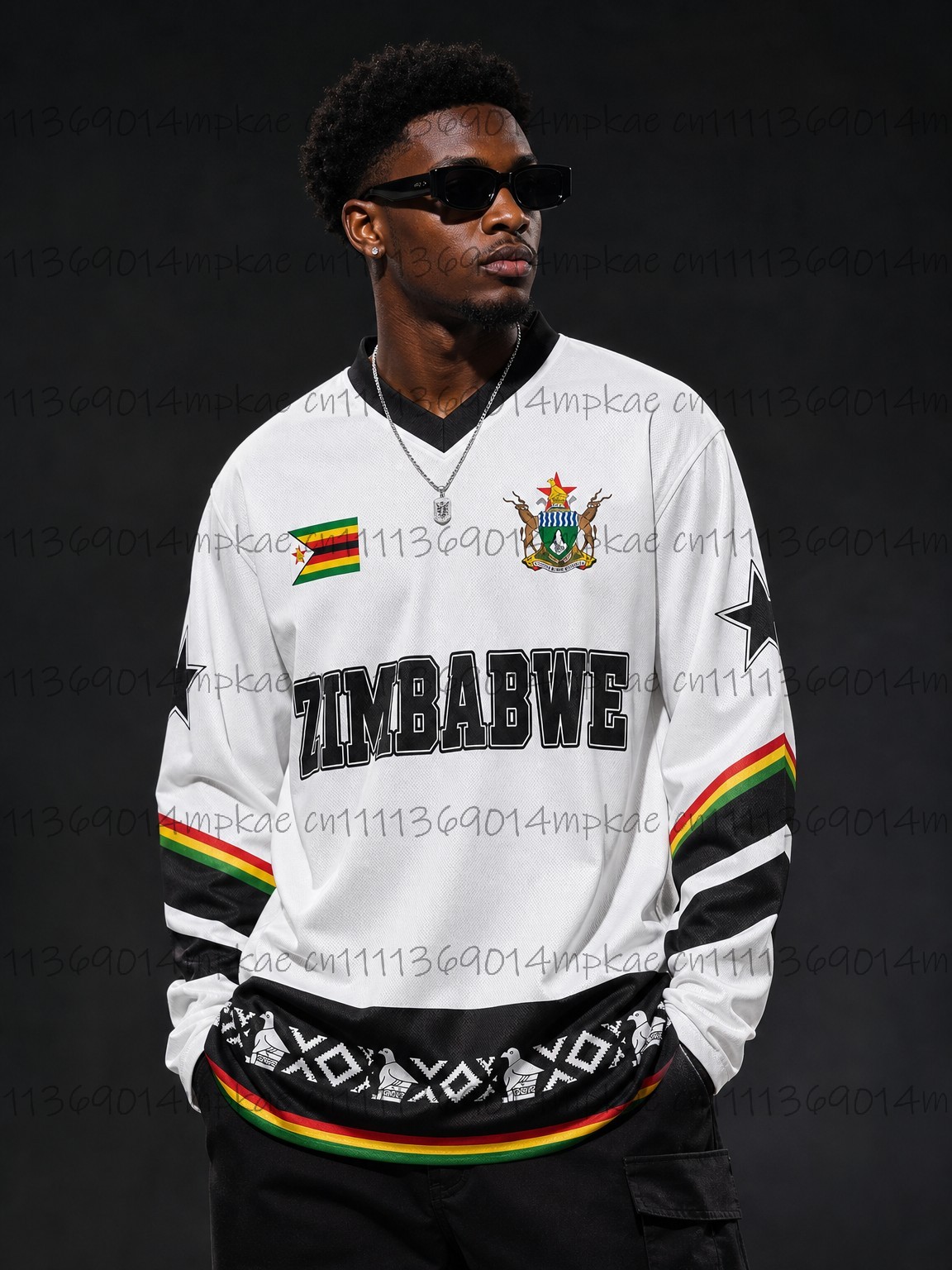 Autumn Zimbabwe Ethnic Street  - Mens Fashion Top ulasan dan harga